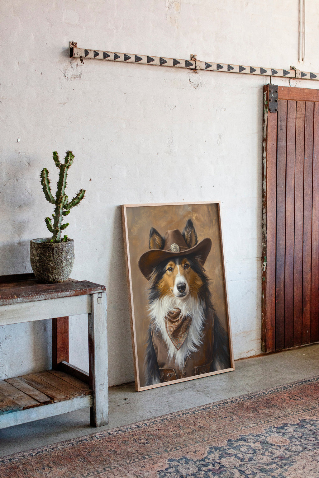 Rough Collie Sheriff of the High Plains