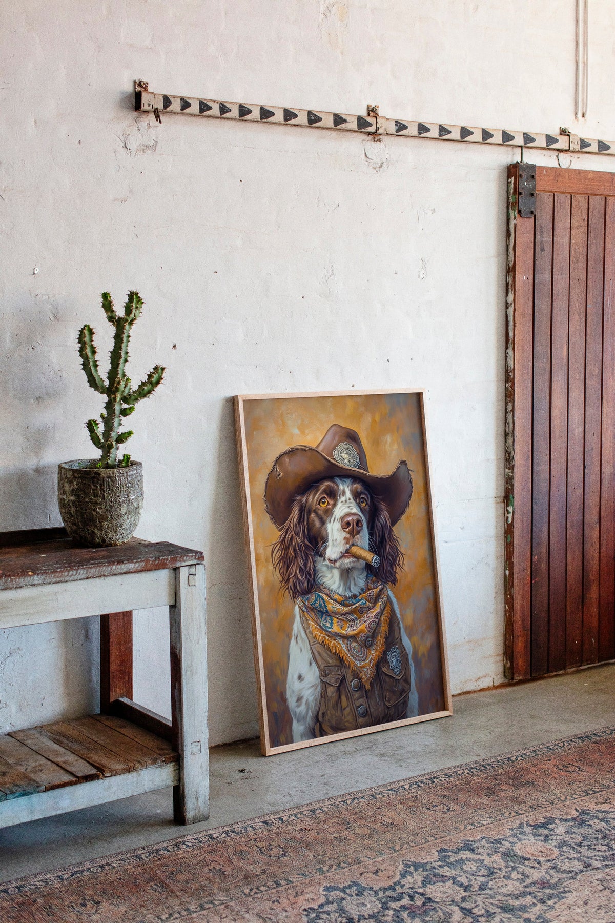 English Springer Spaniel Cowboy Sheriff