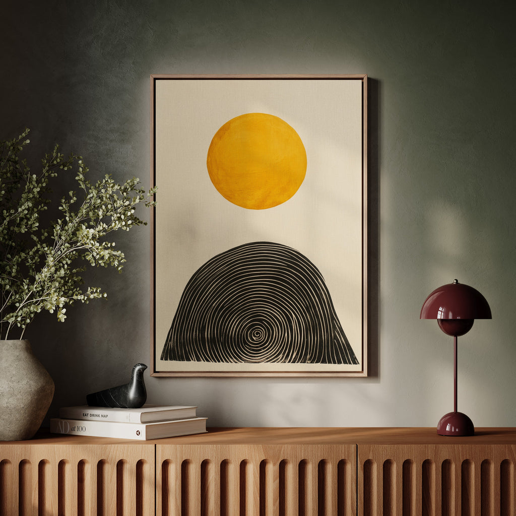Solar Balance in Black and Gold