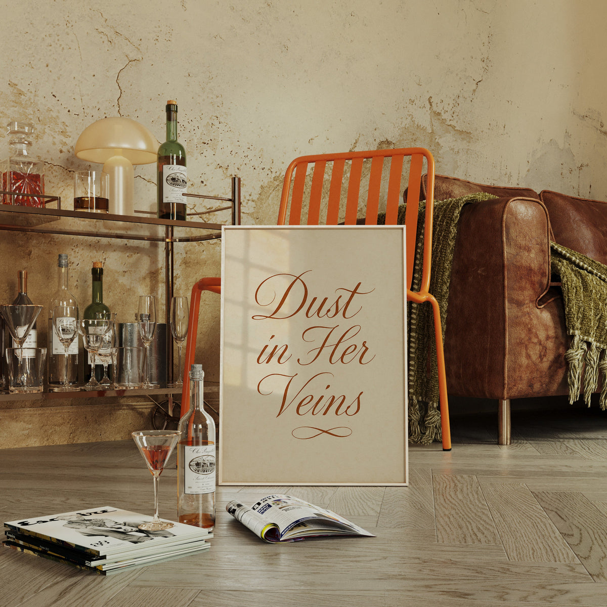 Dust in Her Veins Western Calligraphy Print