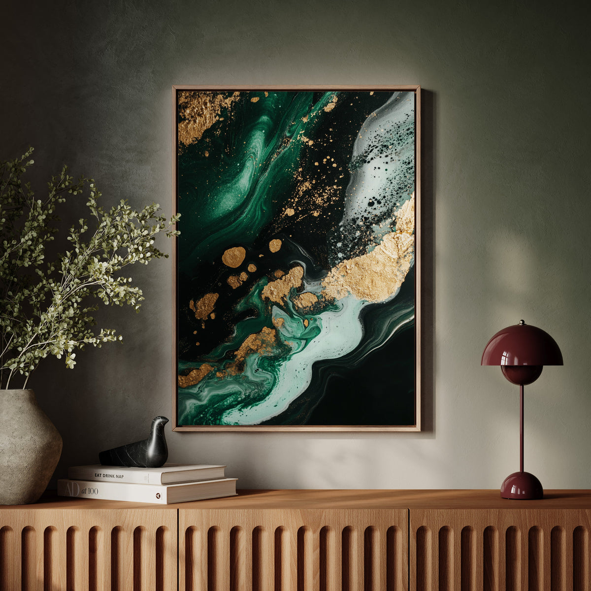 Emerald Rush with Gilded Horizon