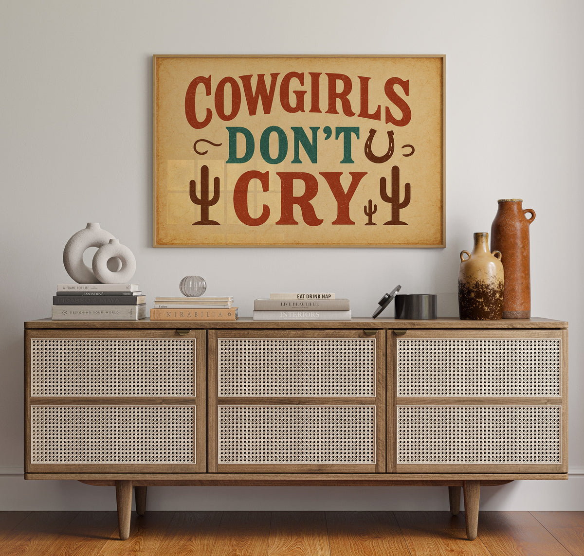 Cowgirls Don’t Cry Western Print