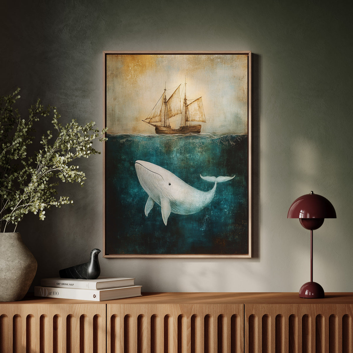 Whale Dreams Beneath the Tall Ship