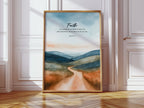 Faith Leads Through the Hills