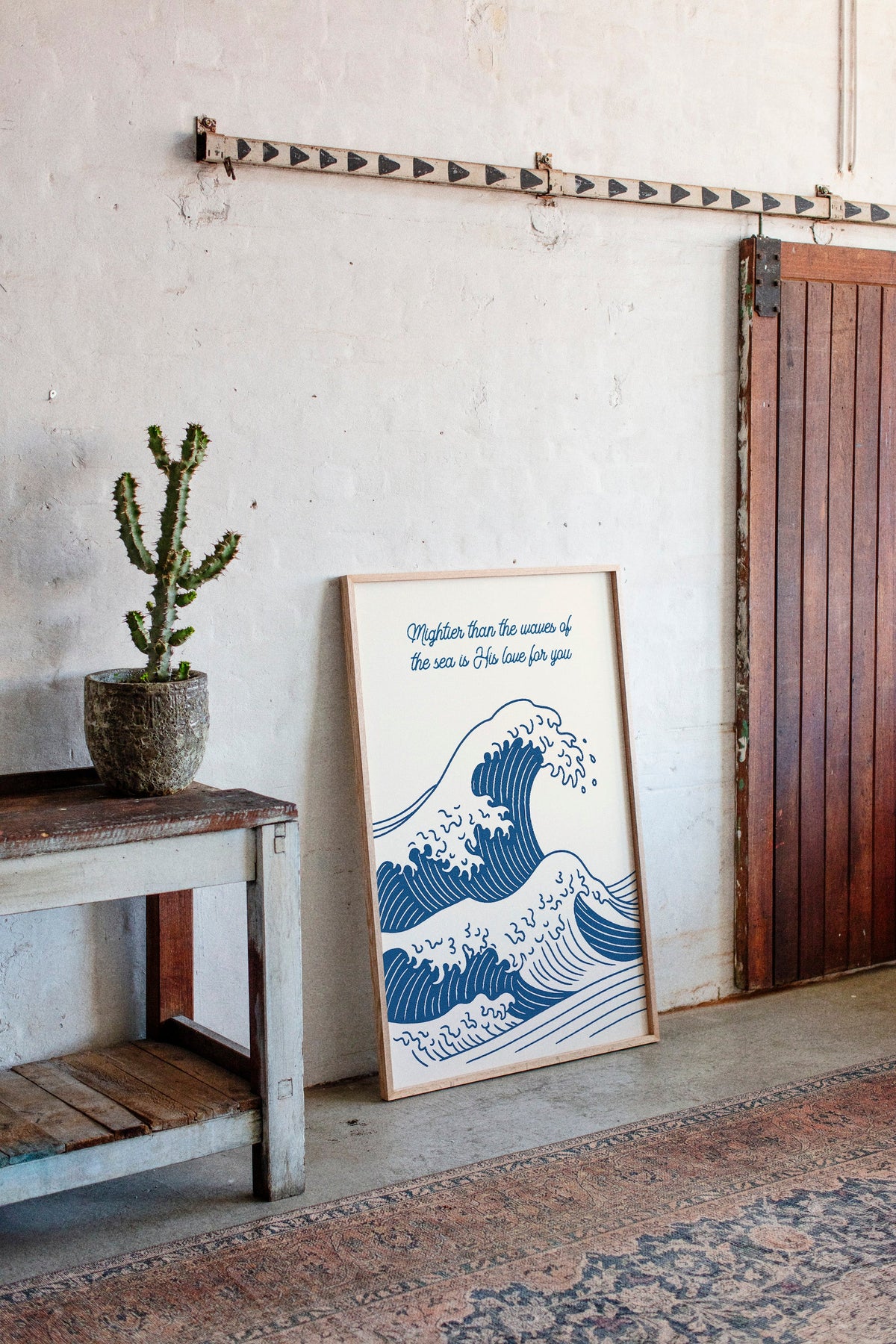 Mightier Than the Waves Ocean Print