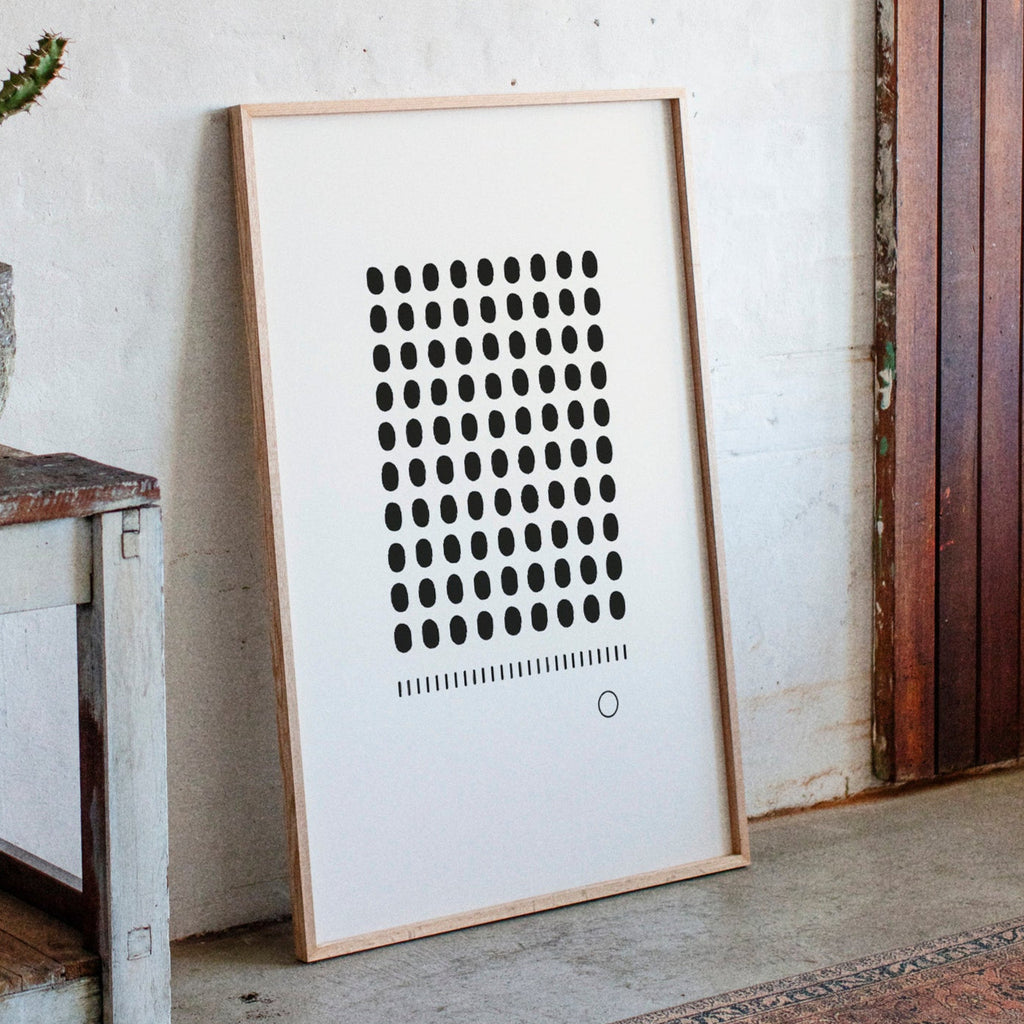 The Ninety-Nine and the One Minimalist Print
