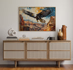 Majestic Eagle Over Painted Canyons