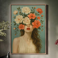 Flourish in Coral and Cream