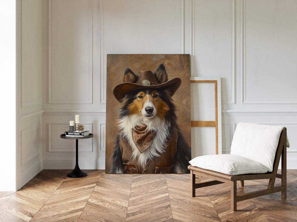 Rough Collie Sheriff of the High Plains