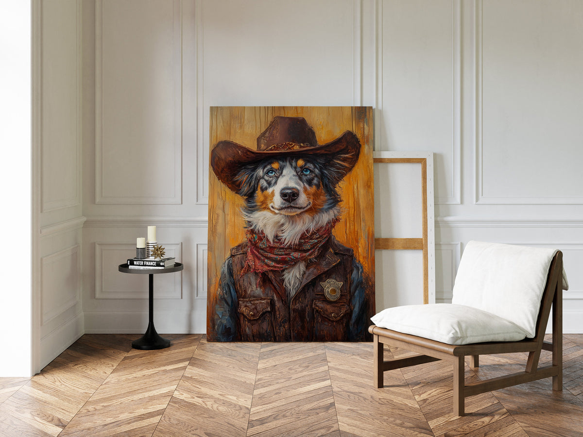 Australian Shepherd Cowboy Deputy