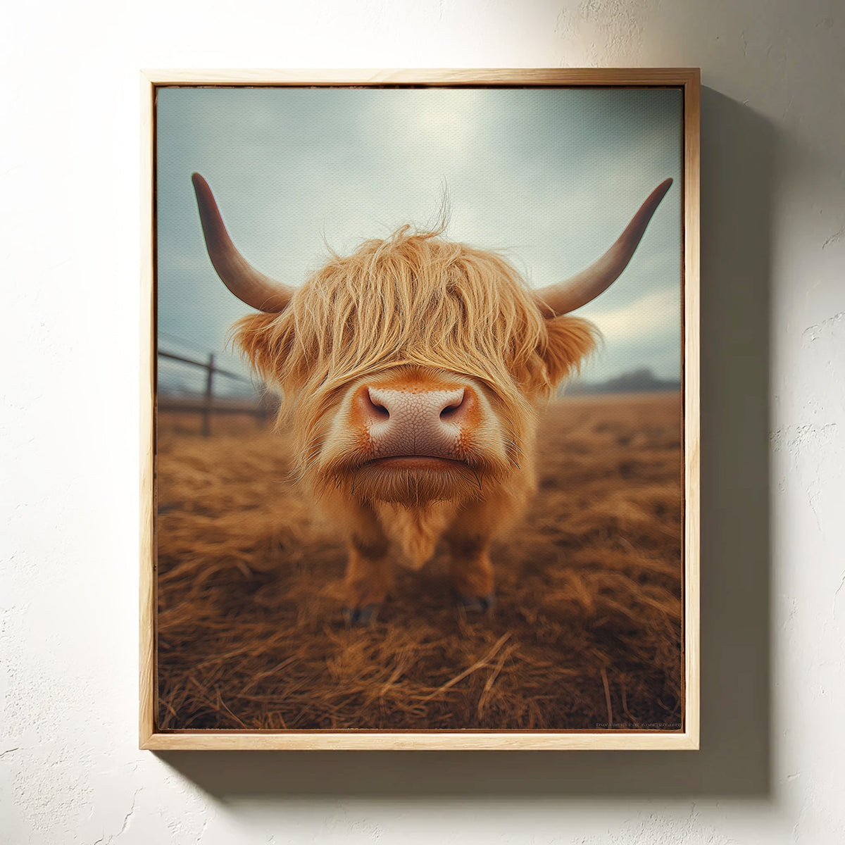 Golden Fluff and Attitude Highland Cow