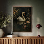 Swan in the Garden of Dusk