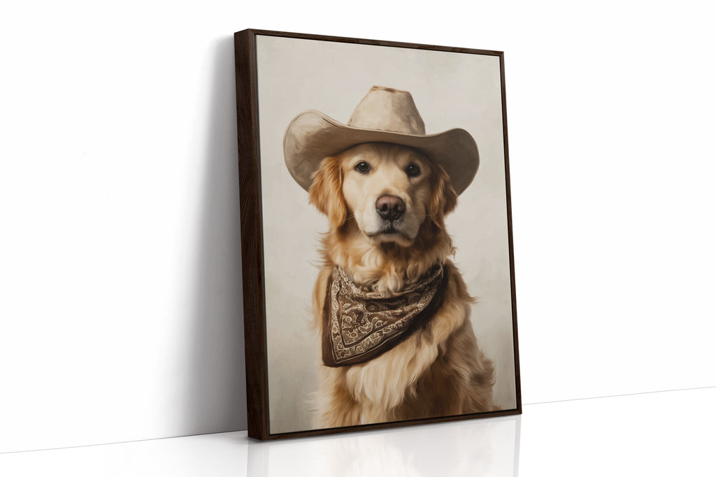 A Canine Cowboy's Bold Stance