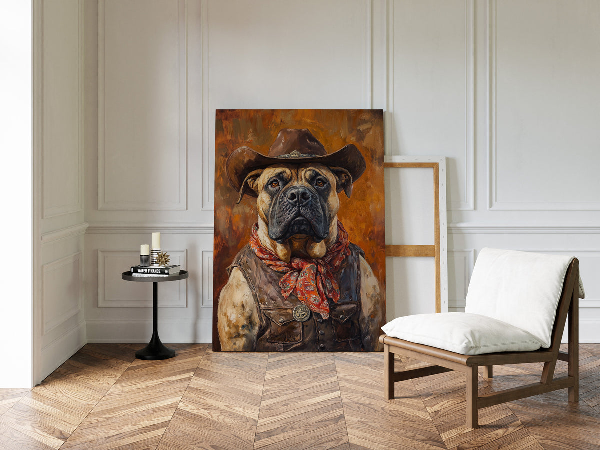 Bullmastiff Sheriff of the High Plains