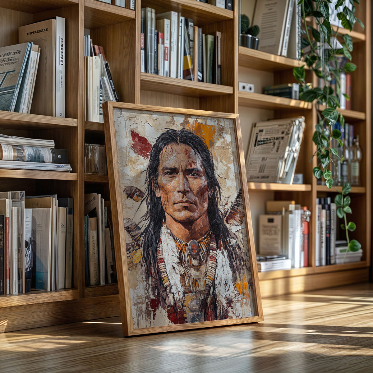 Spirit of the Plains Warrior Portrait