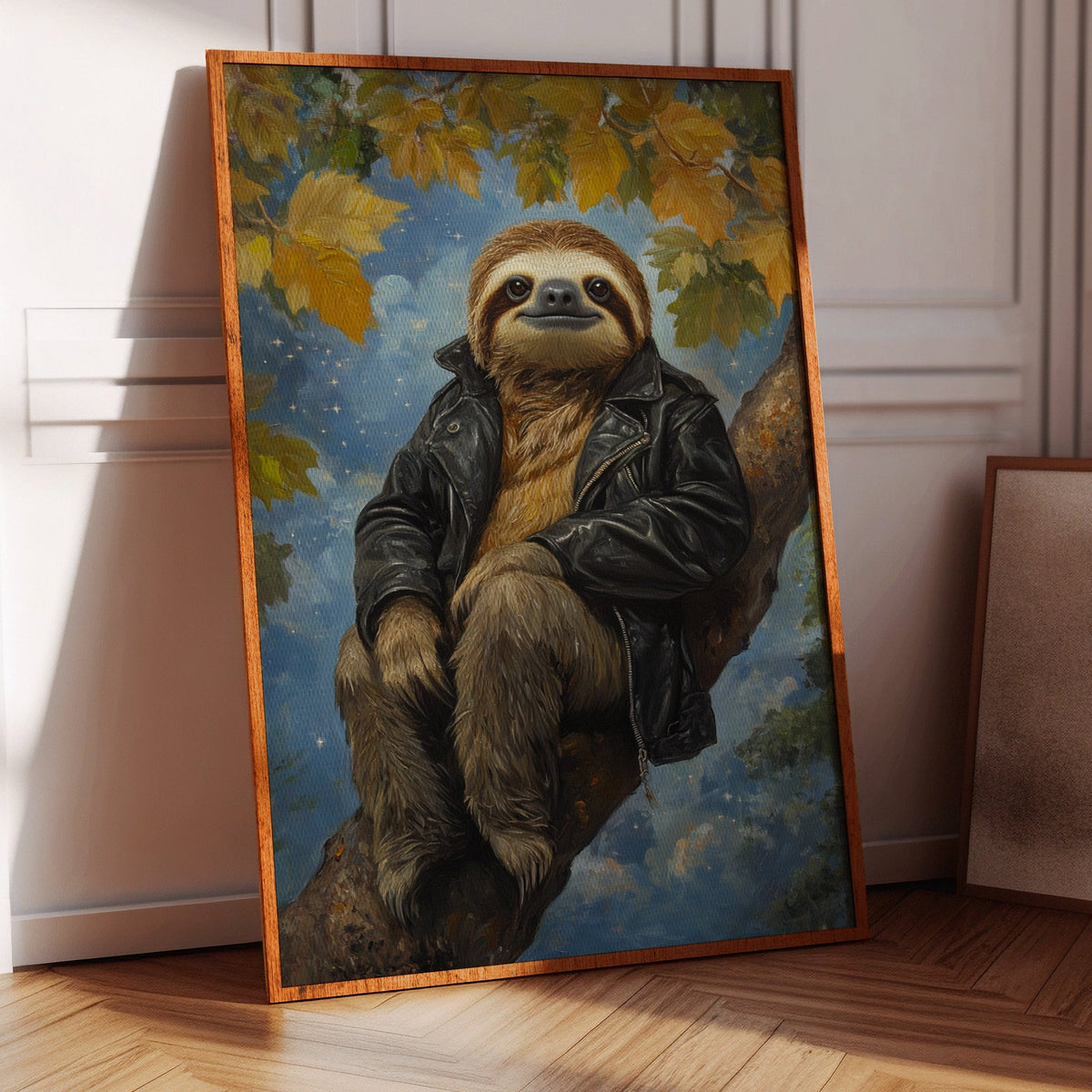 Rebel Sloth in a Leather Jacket