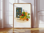 Gentleman Pickle Reading at Home