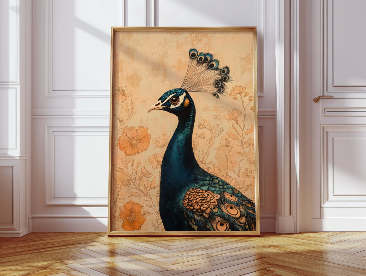 Poise and Petals in Copper and Teal
