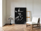 Midnight Cowboy in Charcoal Shadows
