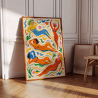 Joyful Nudes in Colorful Flow