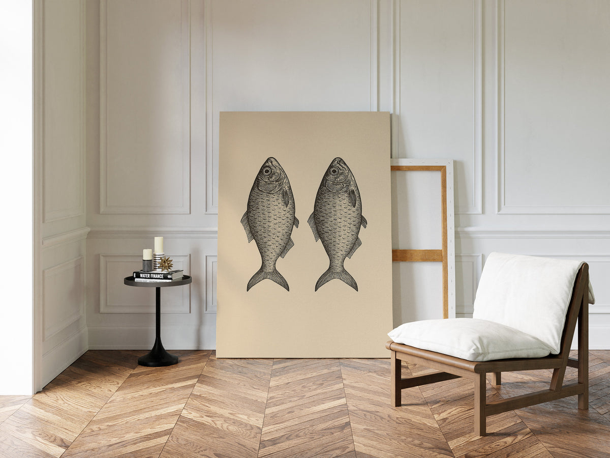 Two Fish Vintage Loaves and Fishes Symbol