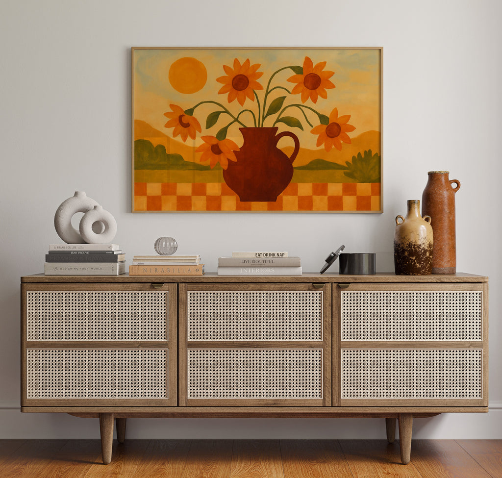 Sunflowers on a Golden Afternoon