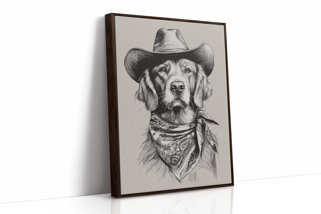 A Canine Cowboy's Stalwart Gaze