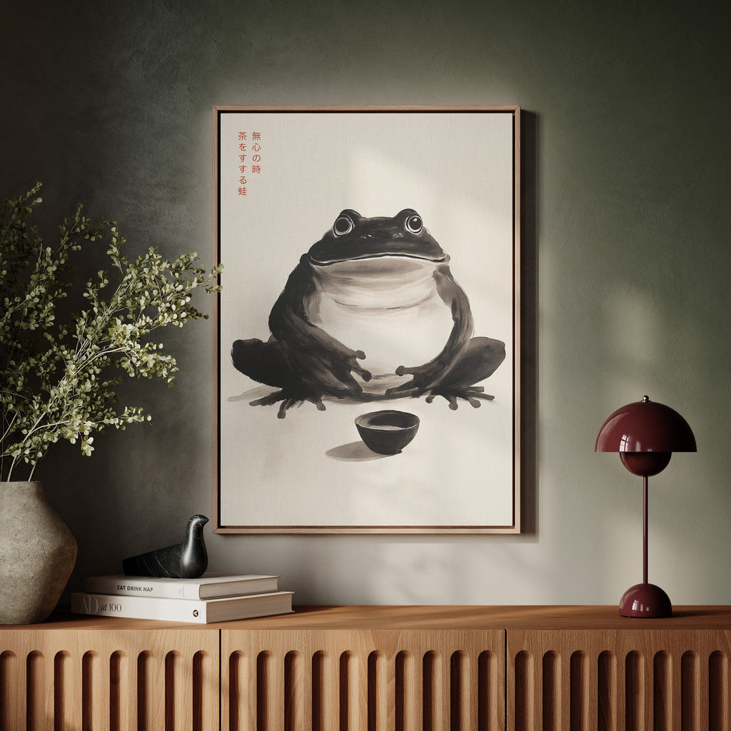 Zen Frog – A Moment of Tea