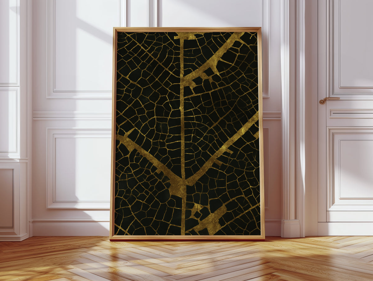 Gilded Leaf Veins