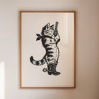 Purrpare for Trouble – Cowboy Cat Sheriff Print
