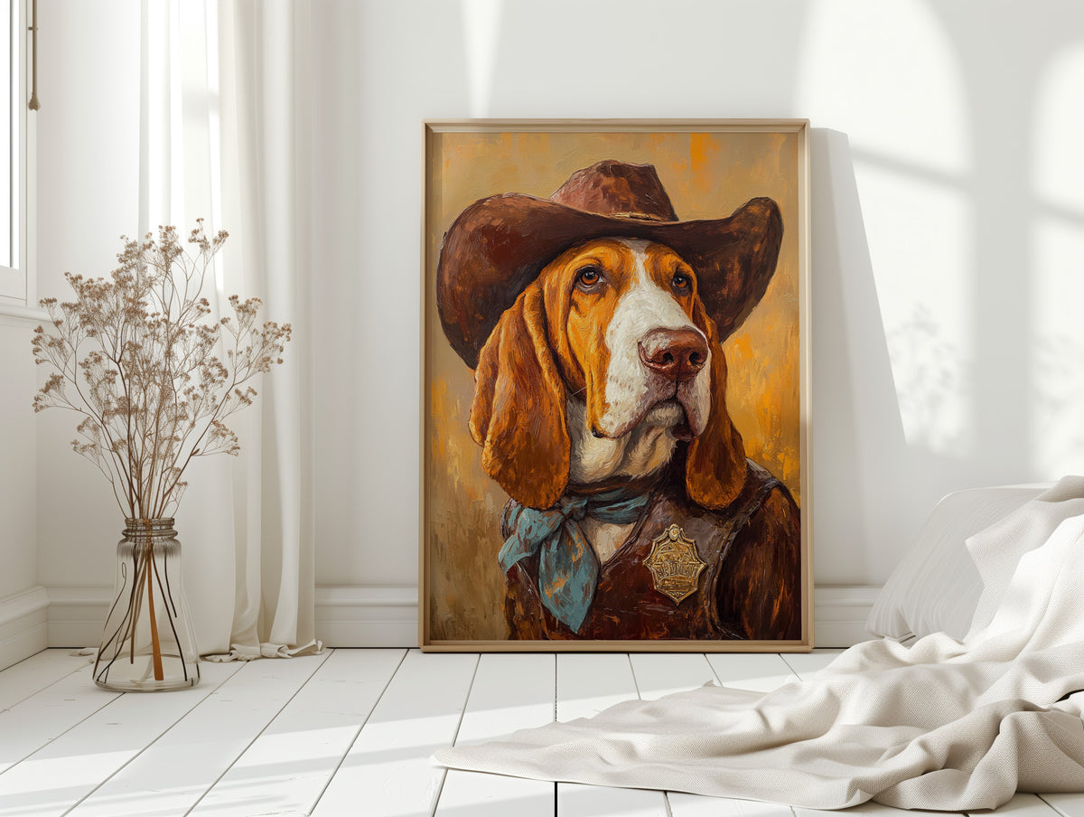 Basset Hound Frontier Sheriff