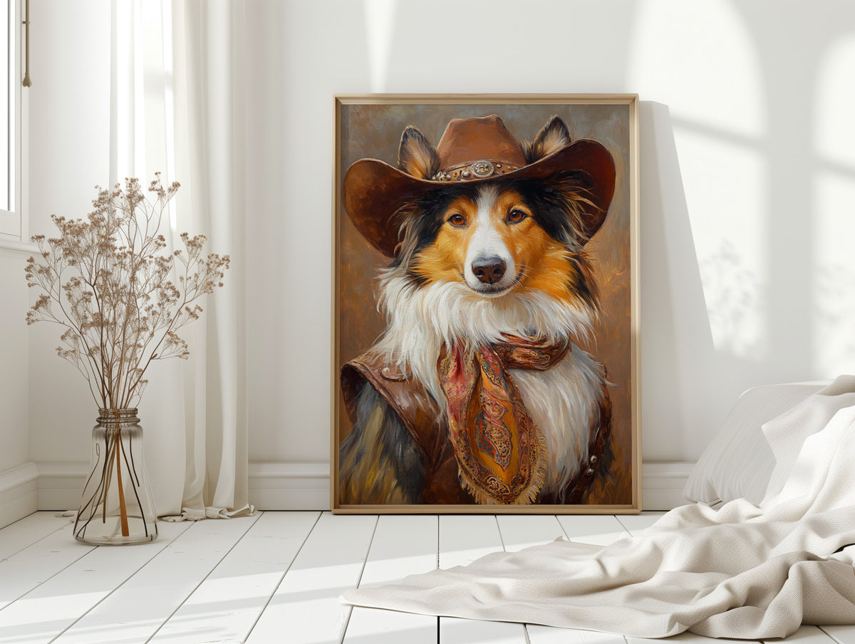 Rough Collie Sunset Wrangler