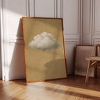 Solitary Cloud Over Ochre Sky