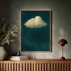 Lonely Cloud in Emerald Silence