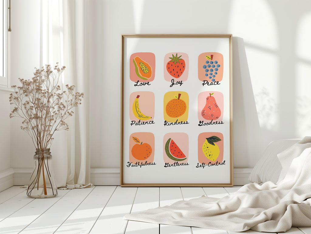Fruits of the Spirit Illustrated Print