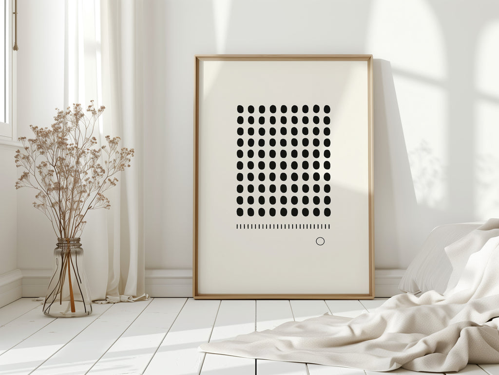 The Ninety-Nine and the One Minimalist Print