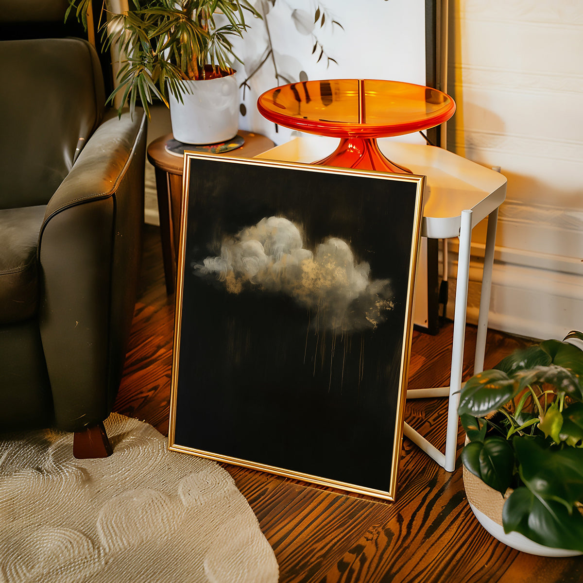 Gold Rain Beneath a Quiet Cloud