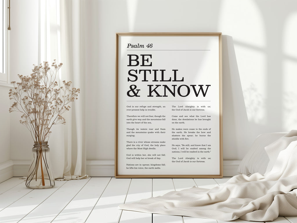 Be Still and Know Psalm 46