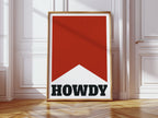 Howdy Western Banner Print