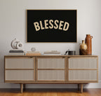 Blessed Minimalist Arch Text Print