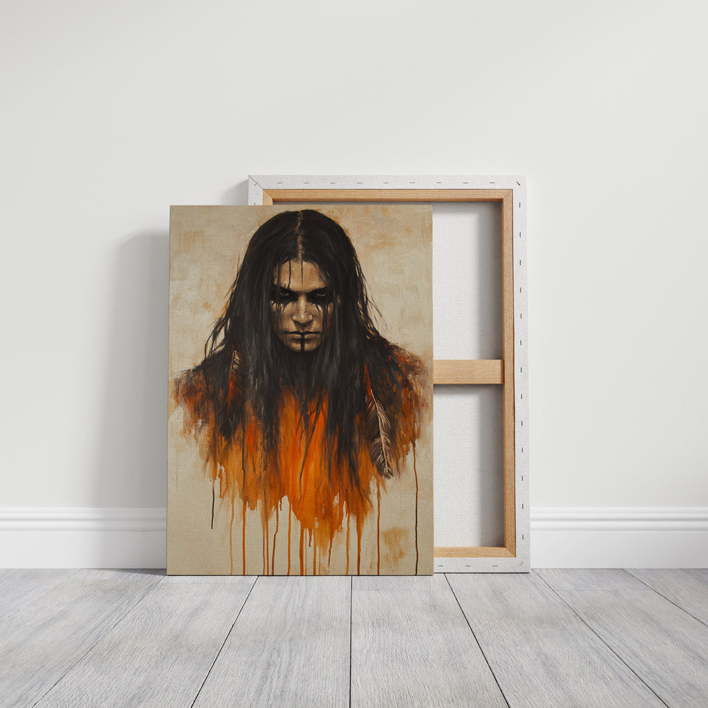 Ember Stare Warrior Portrait