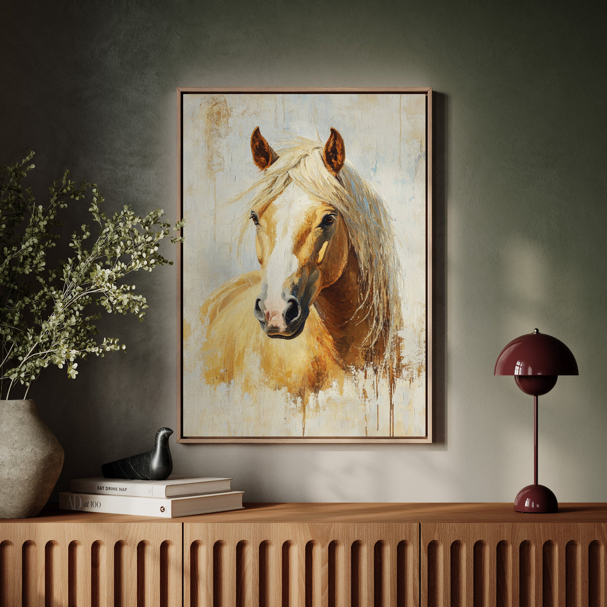 Golden Palomino in Brushstroke Light