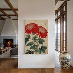 Red Chrysanthemum Elegance