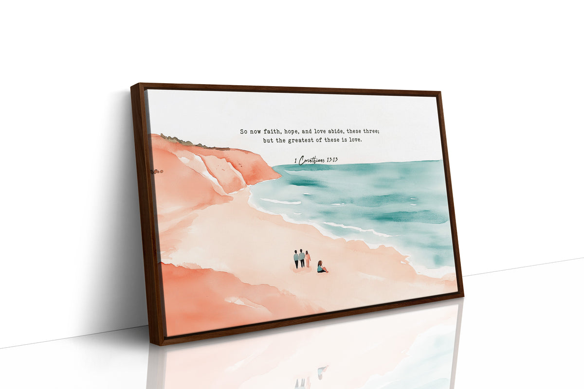 Faith Hope and Love on the Shore