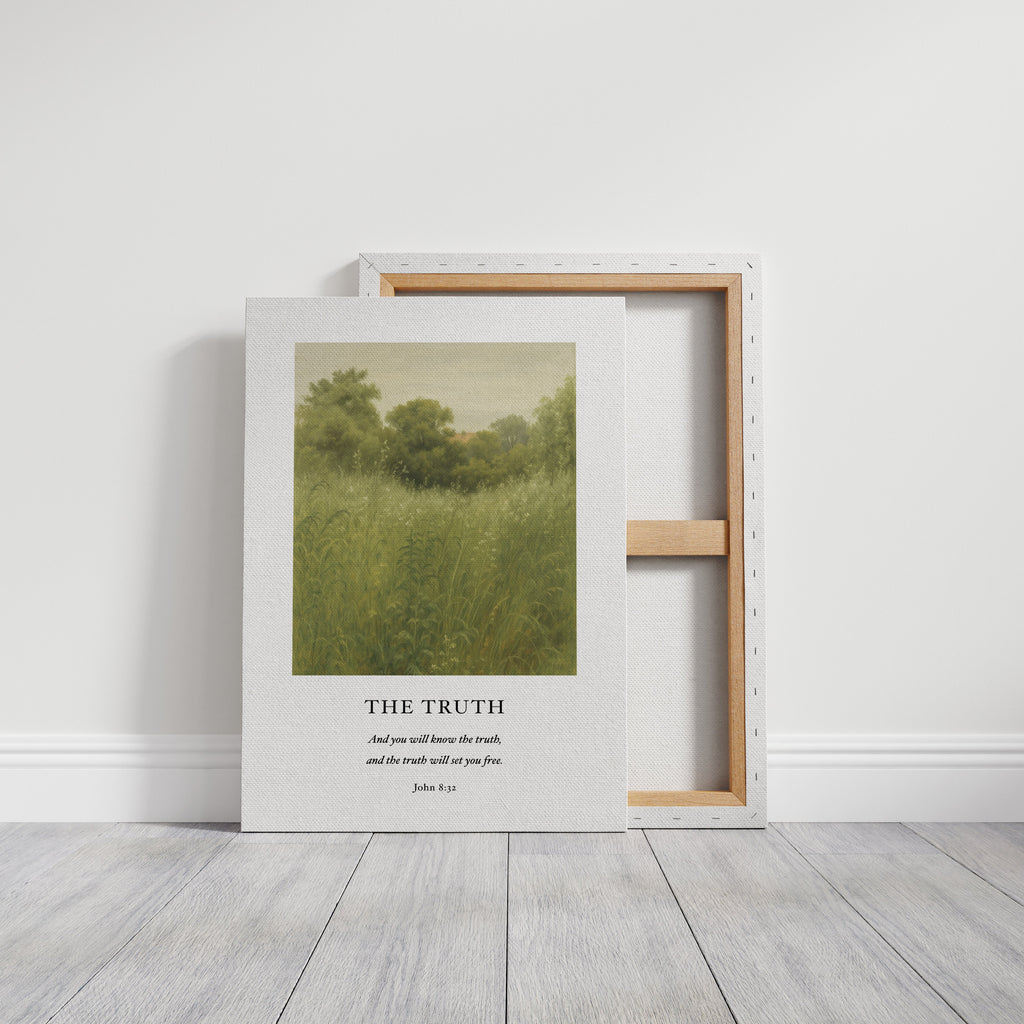 The Truth John 8 Field Scripture Art