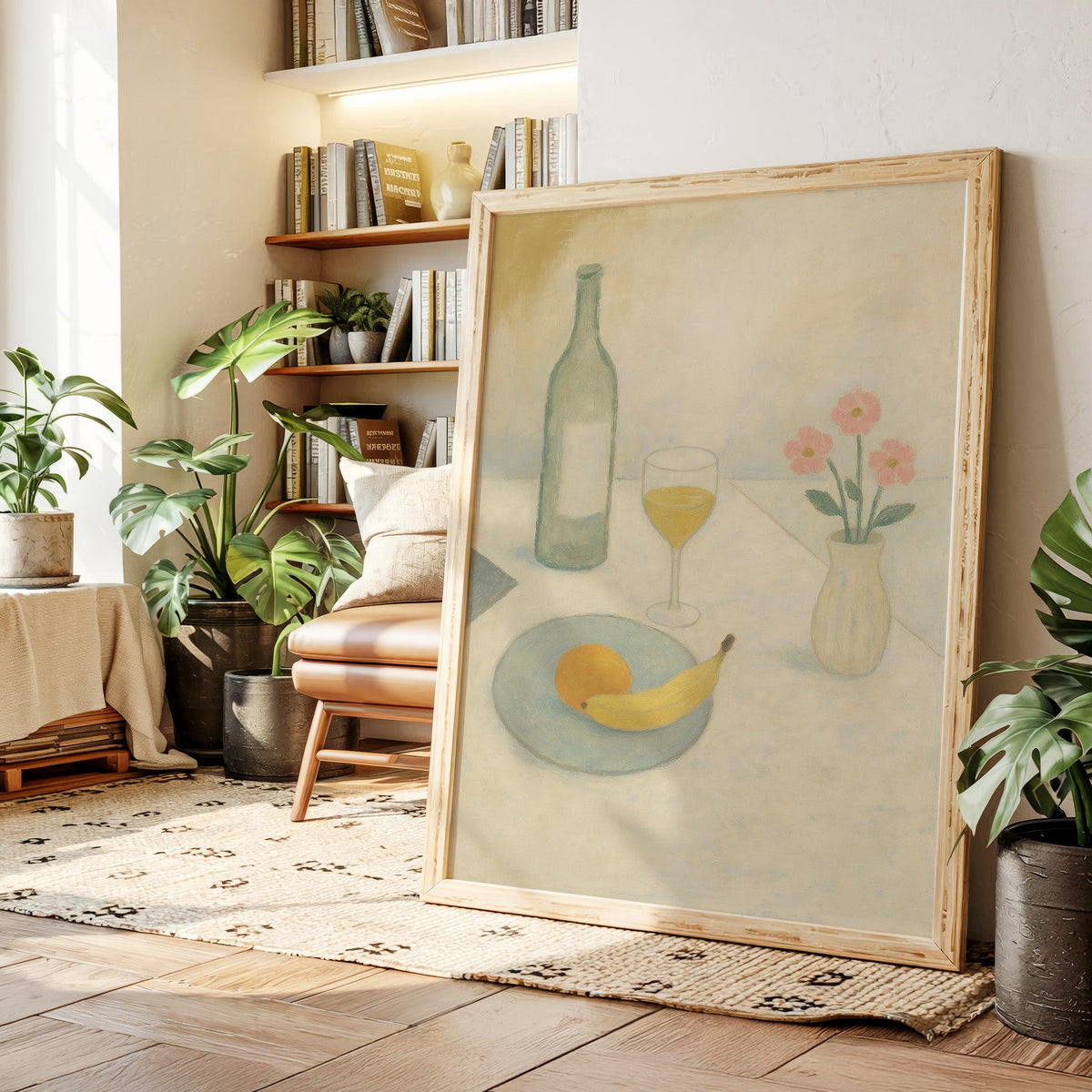 Banana and Wine in Morning Light