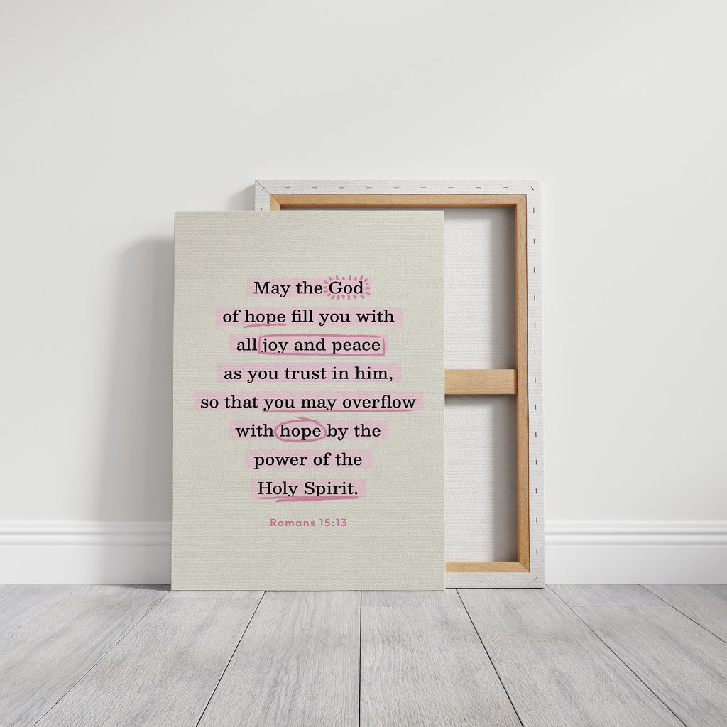 Romans 15 Hope and Peace Scripture Print