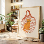 Orange Tabby in a Market Tote