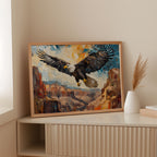 Majestic Eagle Over Painted Canyons