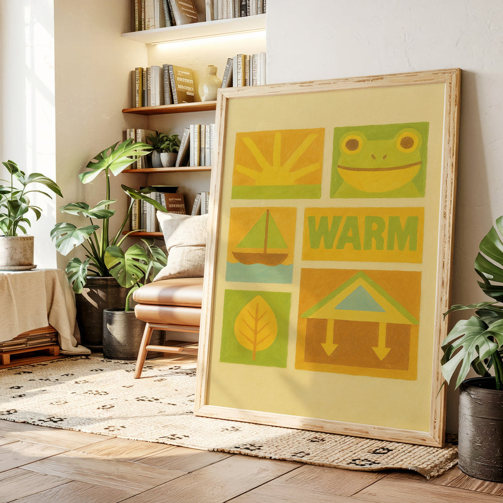 Warm Days with Frog and Sun